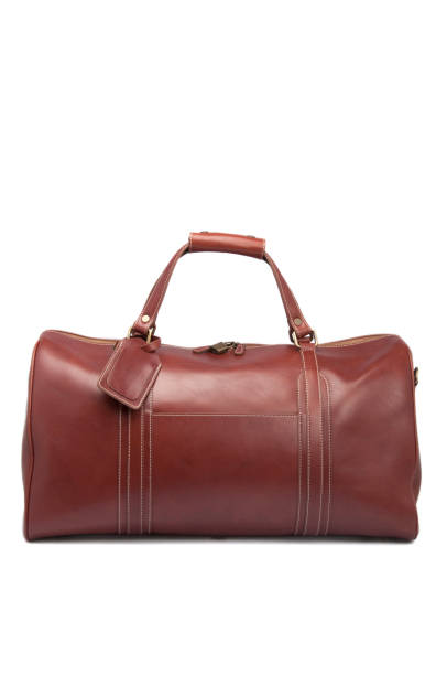 istock Brown Leather Travel Bag 1209717596