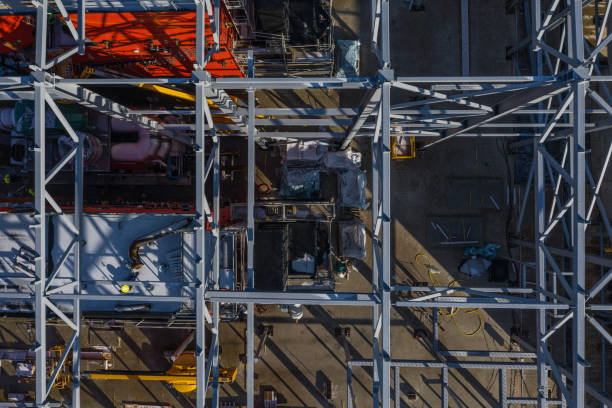 istock Drone photo of construction site 1209718096