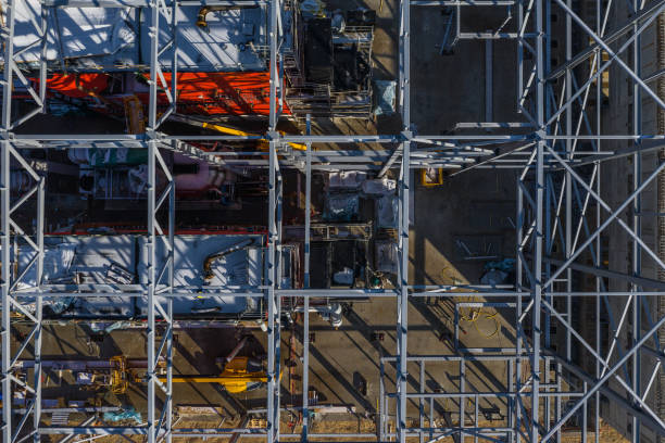 istock Drone photo of construction site 1209719373