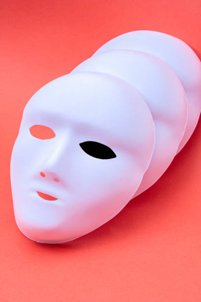 istock Three White Masks ready for painting - unclear masks 1209721126