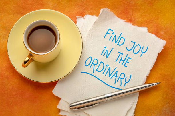 istock Find joy in the ordinary - inspirational reminder 1209722285