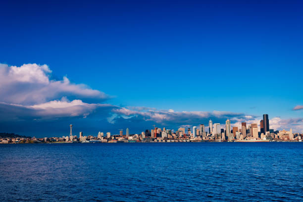istock Seattle city downtown day skyline over Elliot bay 1209722823