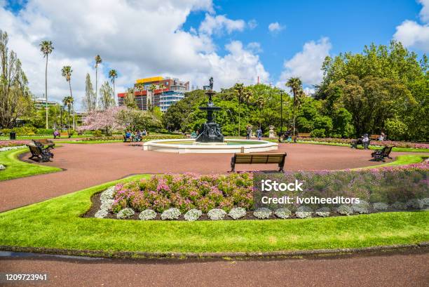 Albert Park In The Center Of Auckland Stock Photo - Download Image Now - Albert Park, Auckland, New Zealand