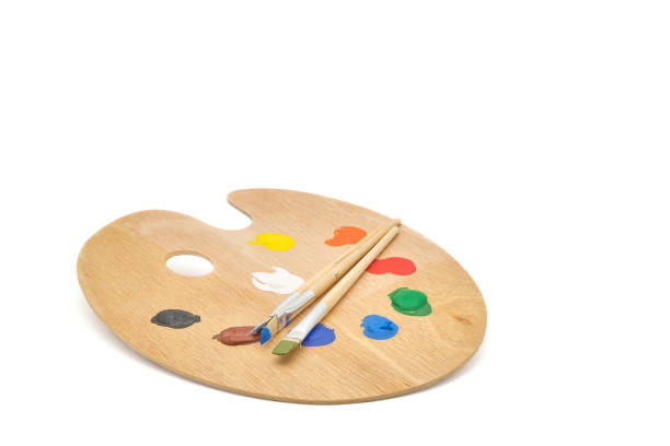 istock Wooden Paint Palette 1209729857