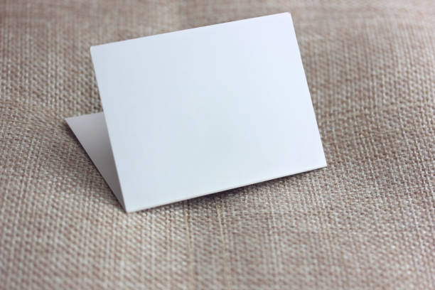 istock mockup, template with a blank postcard or advertising card. 1209730968