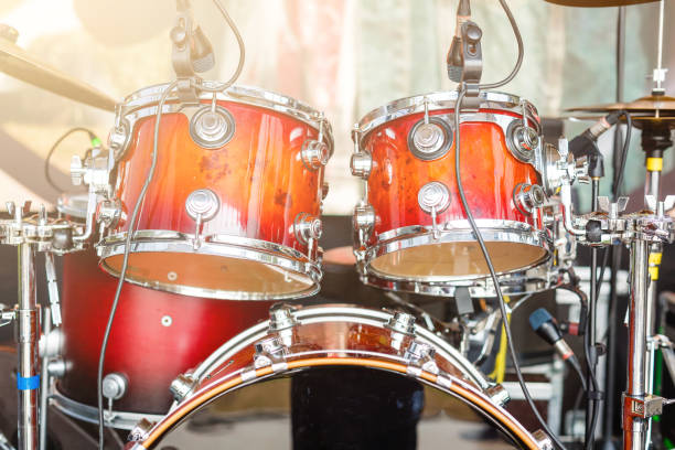 istock drums-set with sticks on snare-drums 1209735289