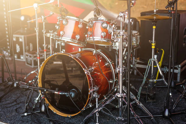 istock drums-set with sticks on snare-drums 1209735370