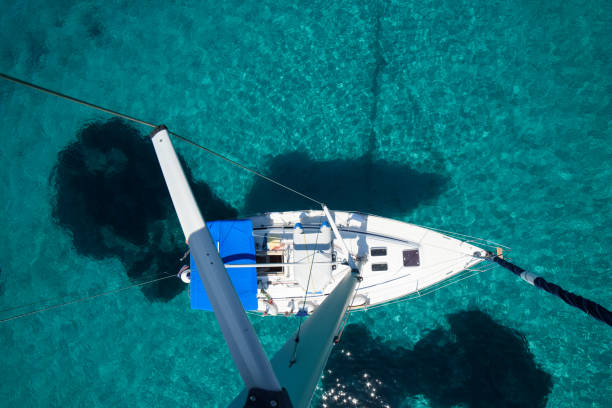 istock View on sail boat from masthead 1209737919