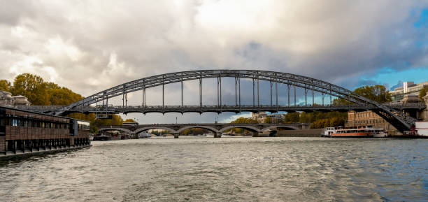 istock A view to Viaduct d'Austerlitz steel bridge over Seine river while cruising, Paris 1209739122