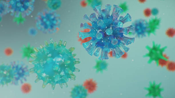 istock Outbreak of Chinese influenza - called a Coronavirus or 2019-nCoV, which has spread around the world. Danger of a pandemic, epidemic of humanity. Close-up virus under the microscope. 3d illustration 1209742377