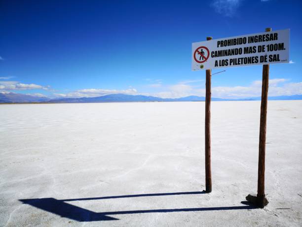 Do not go further on the salt lake surface