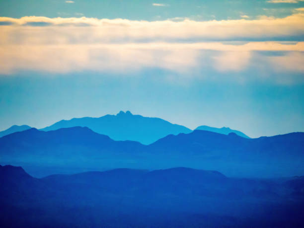 Shades of blue mountain ranges mountain ranges in shades of blue in distance shades of blue stock pictures, royalty-free photos & images