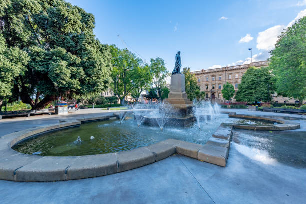 istock Franklin Square, Hobart cityscape in Tasmania, Australia 1209779869