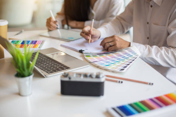 istock The graphic design working group is helping to design media and programs 1209793438