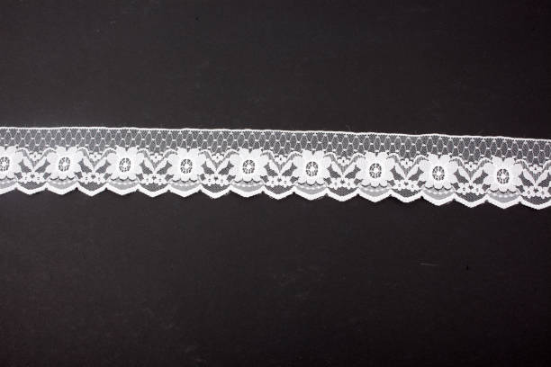 lace lace material use as edge or decoration lace black lingerie floral pattern stock pictures, royalty-free photos & images