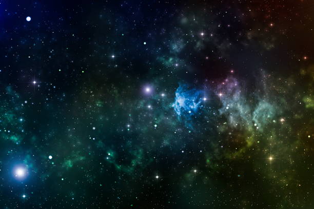istock New large panoramic looking into deep space. Dark night sky full of stars. 1209807807