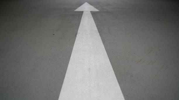istock Forward Sign on the road to guide the traffic. 1209813385