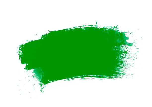 istock Green color graphic patches graphic brush strokes design effect element for background 1209816379