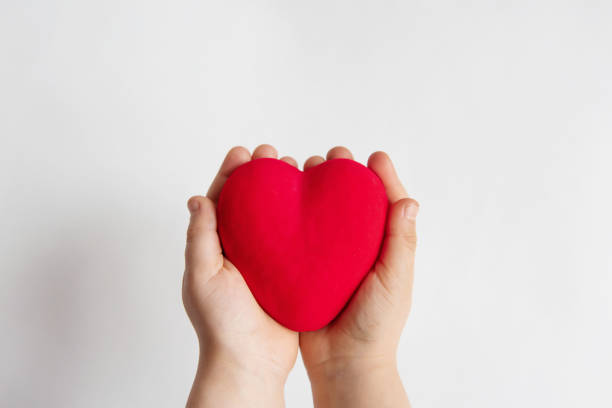 istock Child hands holding red heart 1209817809