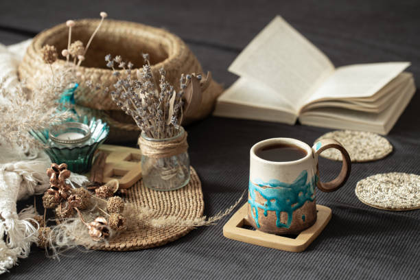 istock Still life in a cozy room with a beautiful Cup. 1209818834