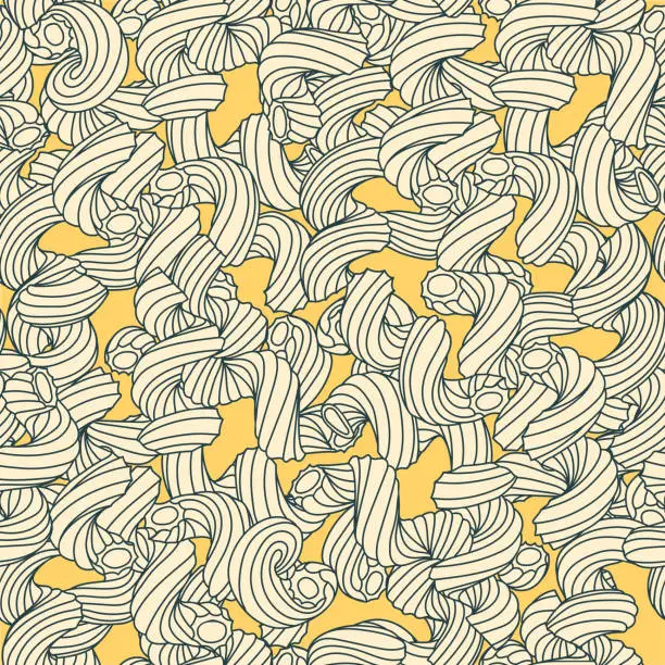 Vector illustration of pattern of traditional pasta