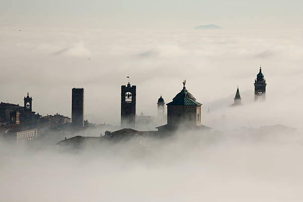 istock Old town Bergamo Into the fog 120982157