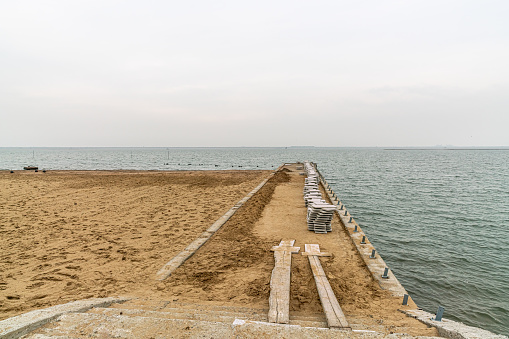 Hebei, China-Dock under construction