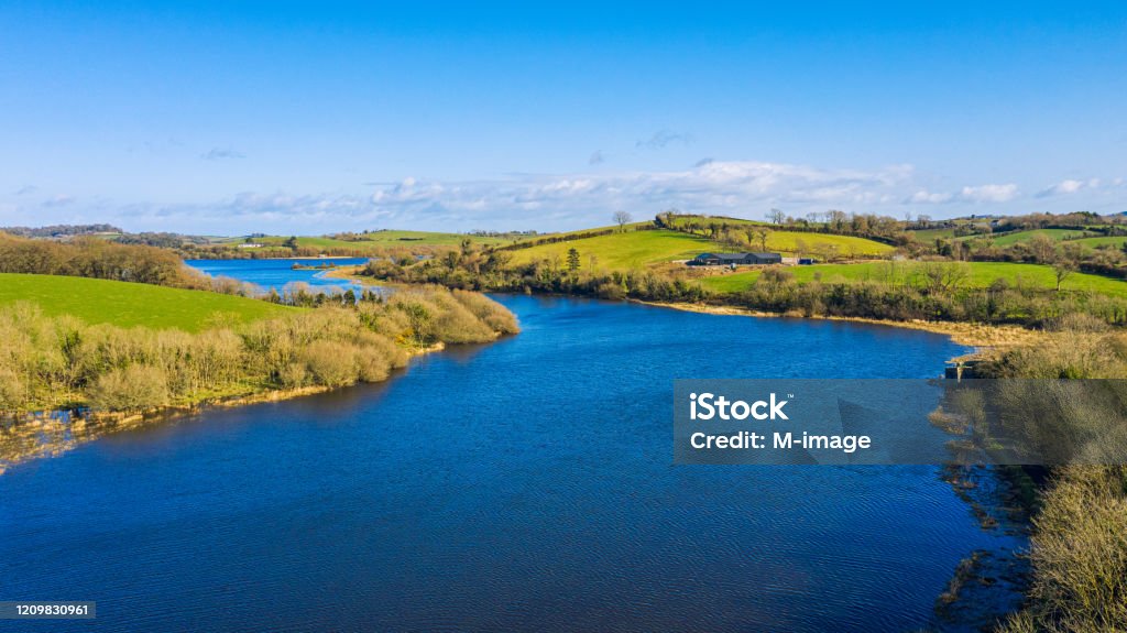 Scenic View Of Lake Against Sky - Royalty-free Downpatrick Stok görsel Scenic View Of Lake Against Sky - Royalty-free Downpatrick Stok görsel