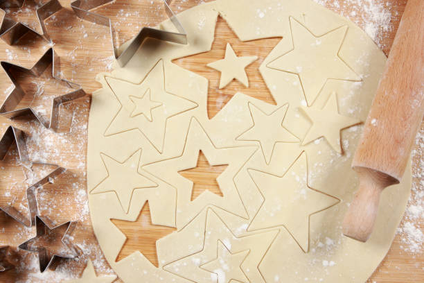 istock Pastry cut into Star shapes for Star Cookies 1209837019