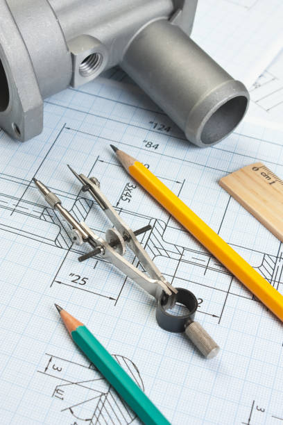 istock automotive parts and drawing 1209840434