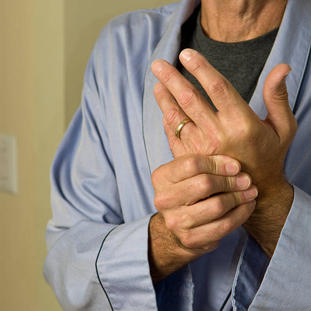 istock man wringing hands in pain 120984373