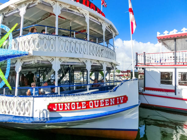Fort Lauderdale - December 11, 2019: The jungle queen, popular tourist attraction the jungle queen has been in operation for the last 70 years taking tourists