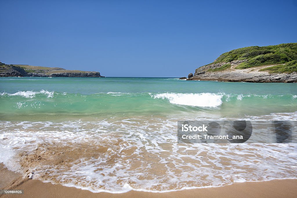 Beach, no norte da Espanha - Foto de stock de Areia royalty-free