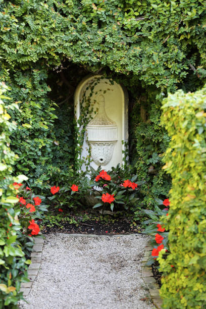 istock small fountain in a stone niche 1209850785