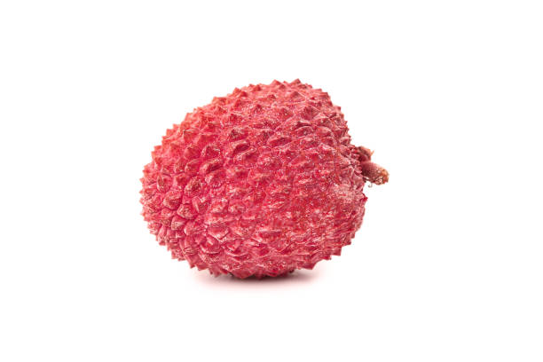 istock Tasty lychee isolated on white background 1209851655