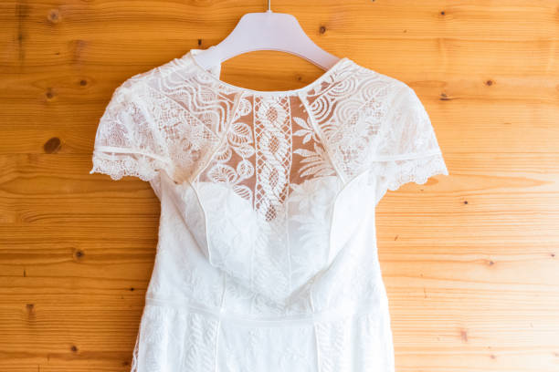 istock A wedding dress on wedding day 1209851917