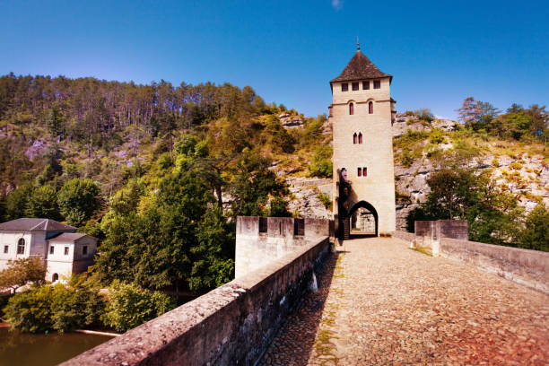 istock View from Valentre bridge in Cahor over Lot 1209852836