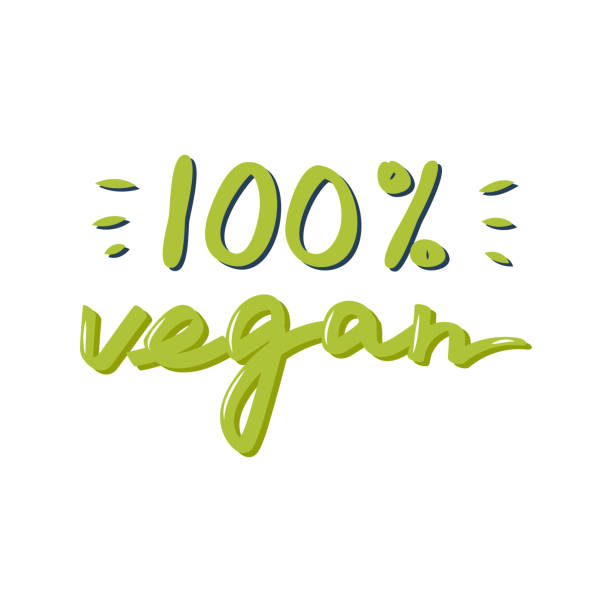 istock Vegan icon design. Vegetarian food diet vector illustration. Handwritten text. 1209856457
