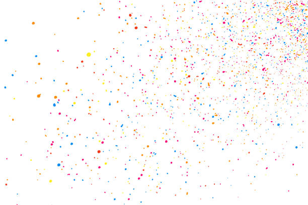 ilustrações, clipart, desenhos animados e ícones de explosão abstrata de confetti. - sprinkles