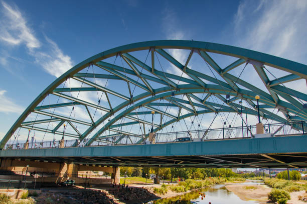 istock Green Metal Bridge in Denver 1209858899