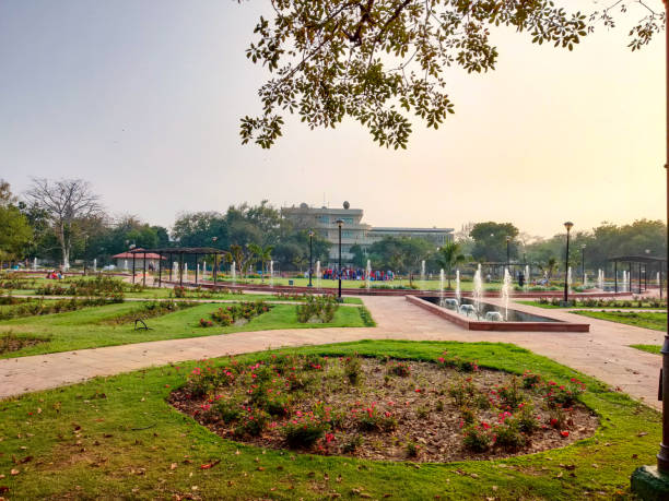 istock Beautiful landscape of a park 1209861209