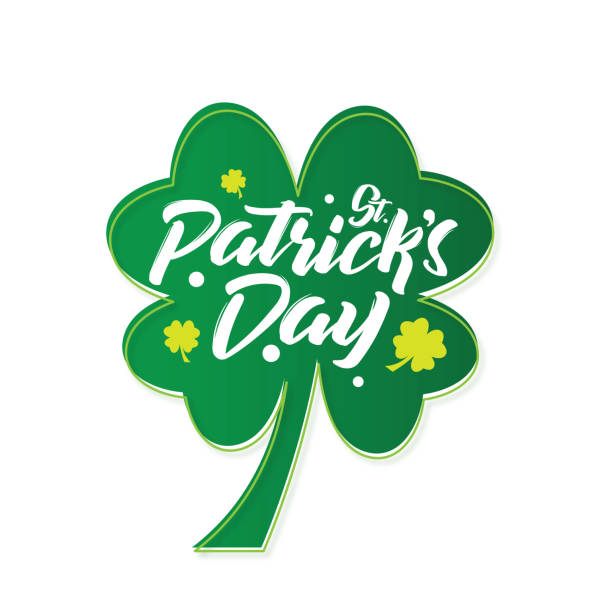 istock Vector illustration of happy patricks day typography text design stock illustration, St. Patrick's day lettering 1209861539