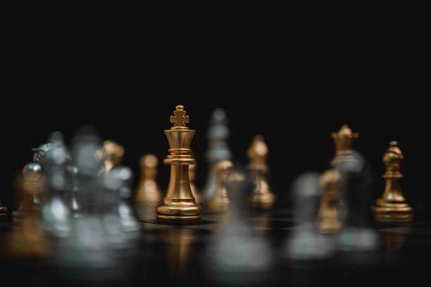 istock Chess board game, Strategy planning and competition business concept. 1209869252