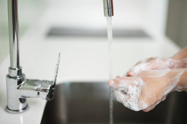 istock Clean the sink for healthy hands 1209873682