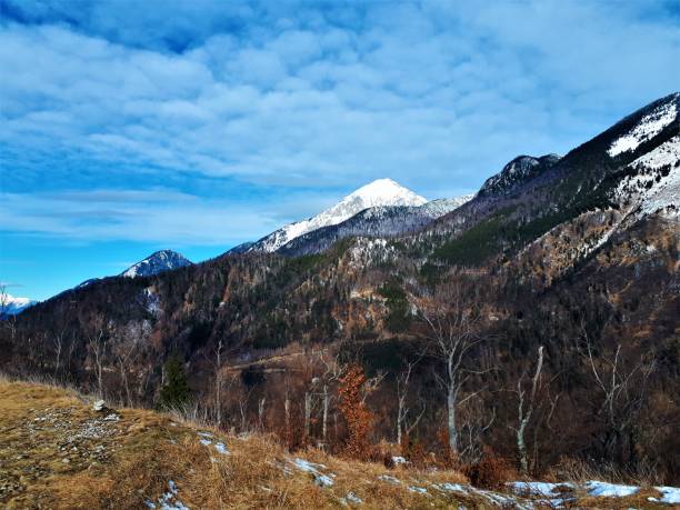 istock snow covered  summit of mountain Storzic 1209878188