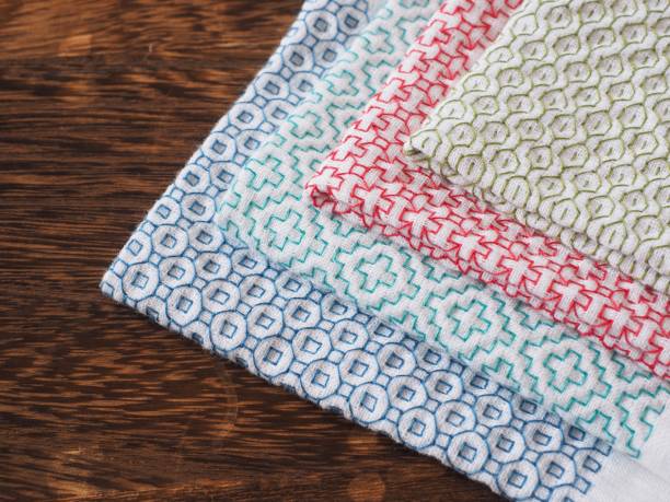 istock Japanese quilting cloth 1209878962