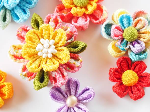 istock Japanese fabric flower 1209879608