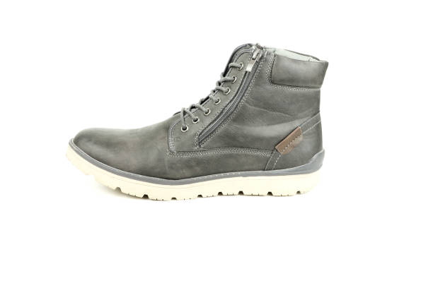 istock Profile men's gray, winter, modern shoe  on white background 1209880200