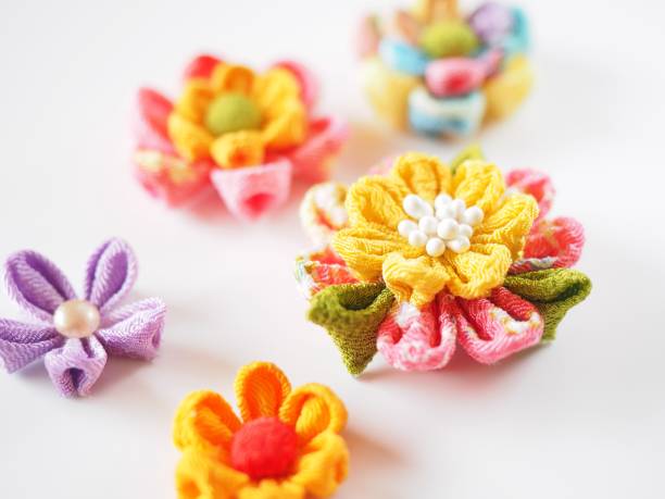 istock Japanese fabric flower 1209880322
