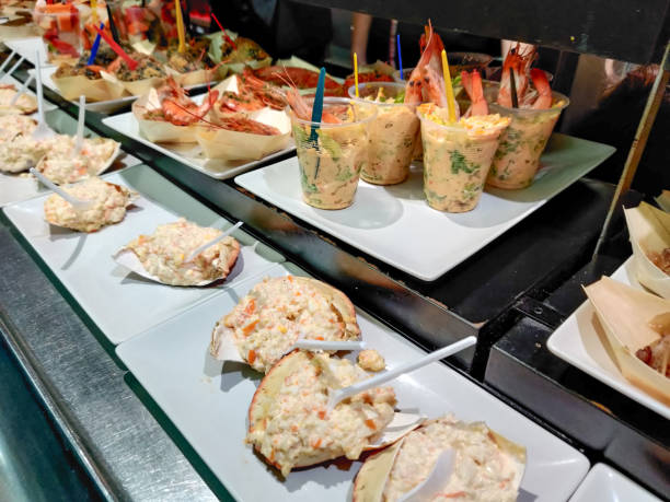 istock Spanish seafood tapas bar varied 1209881621